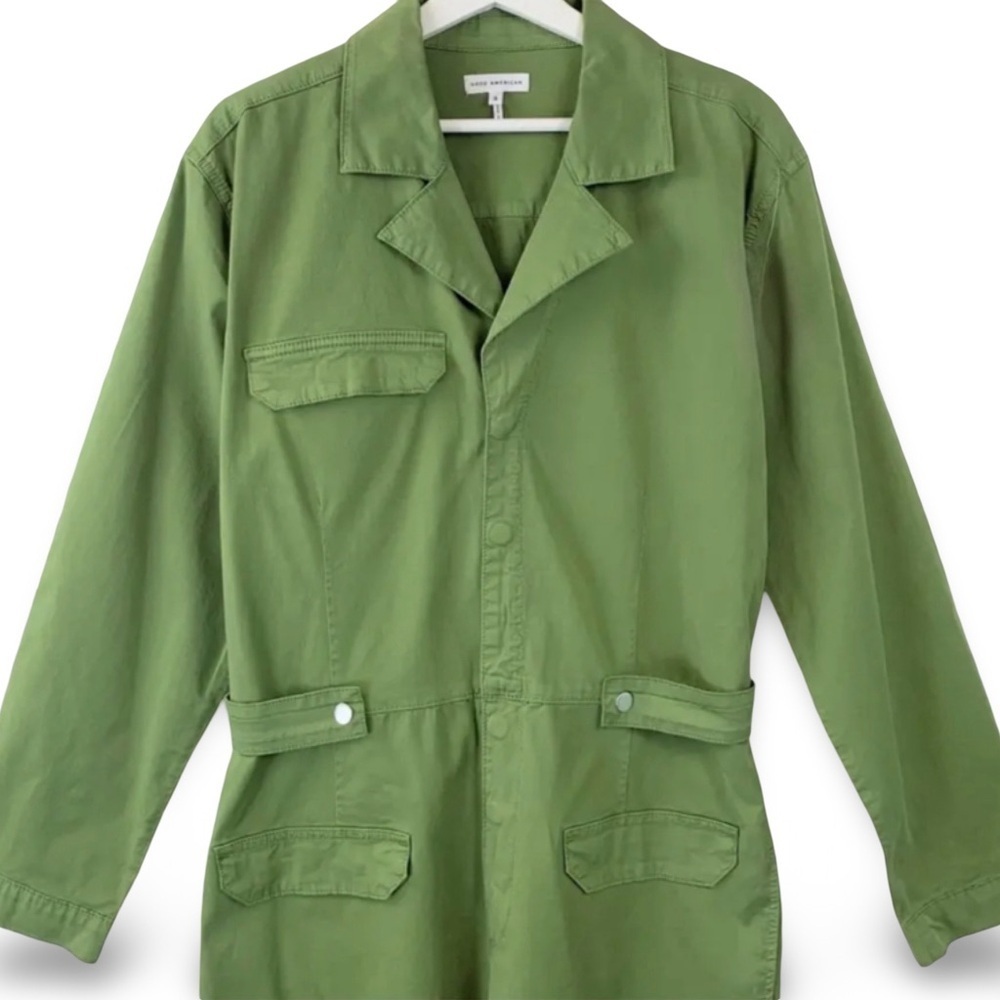Good American Oversized Army Green Jumpsuit | Size 0 (XS-S) - Picture 9 of 16